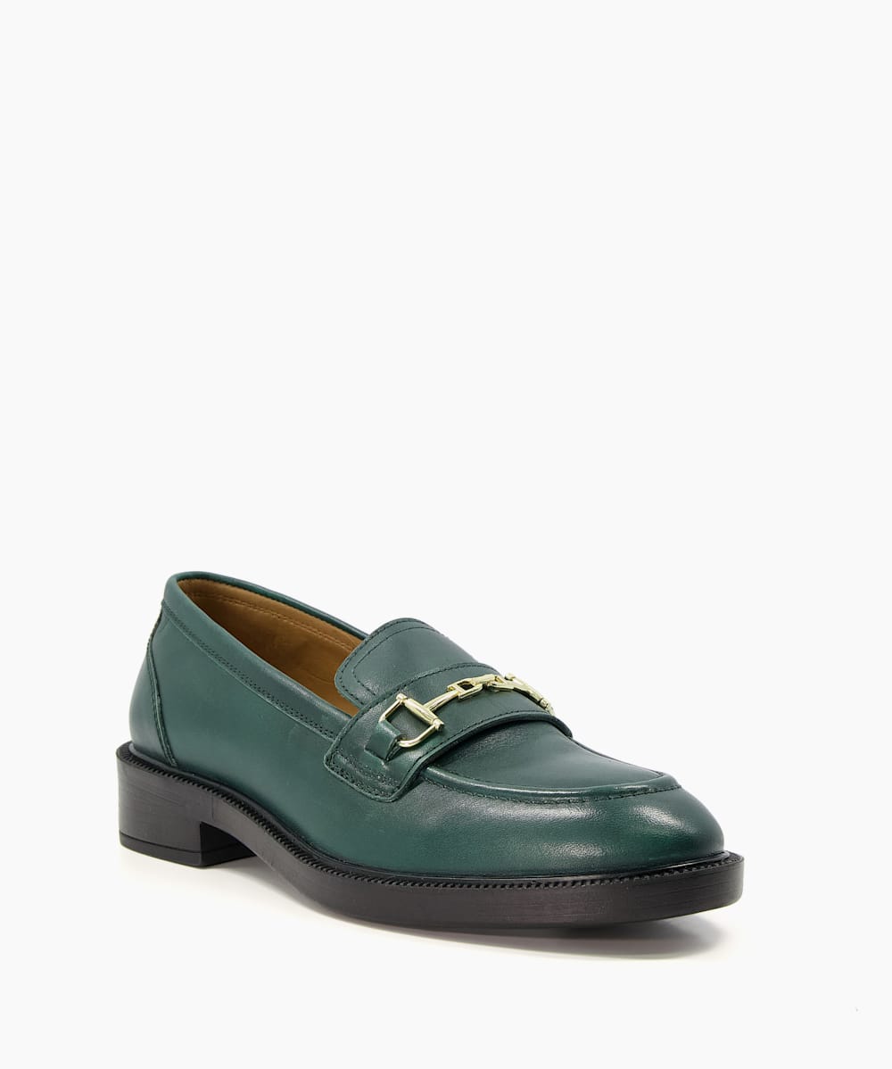 Green loafers womens sales