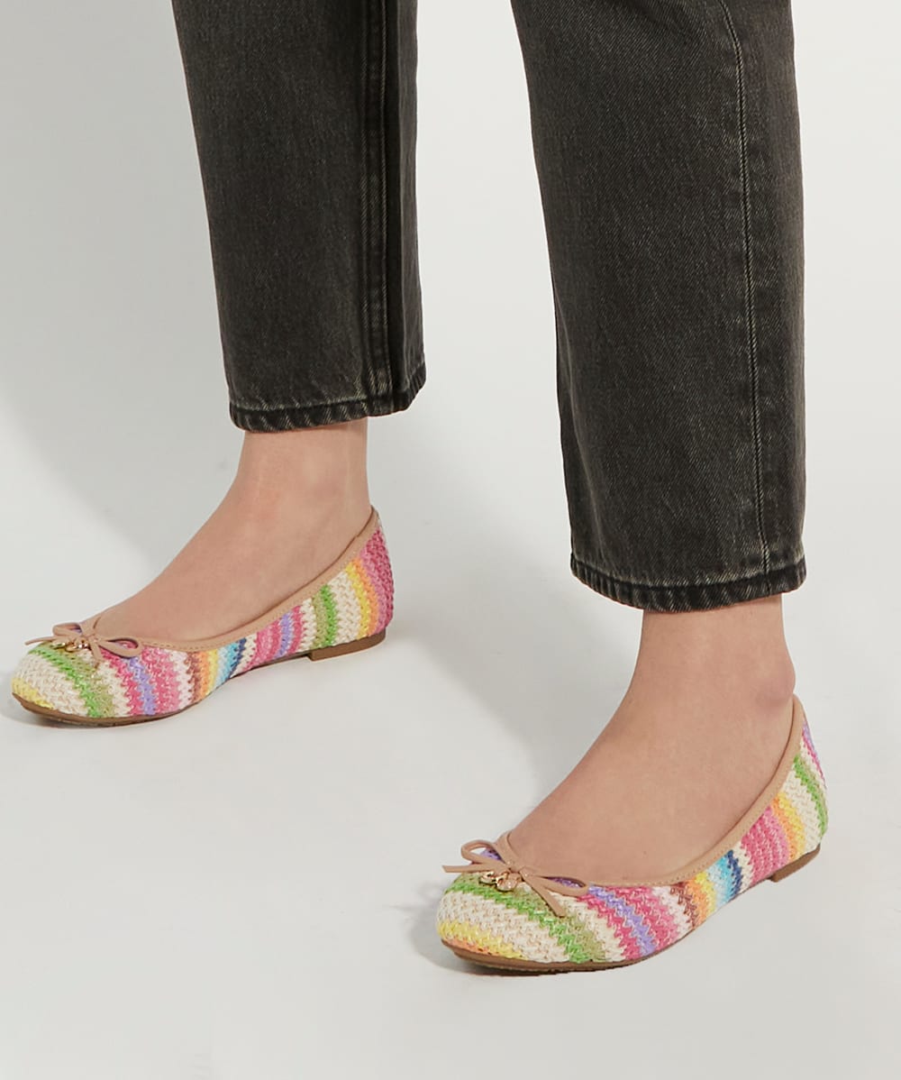 Multi colored ballet flats shop