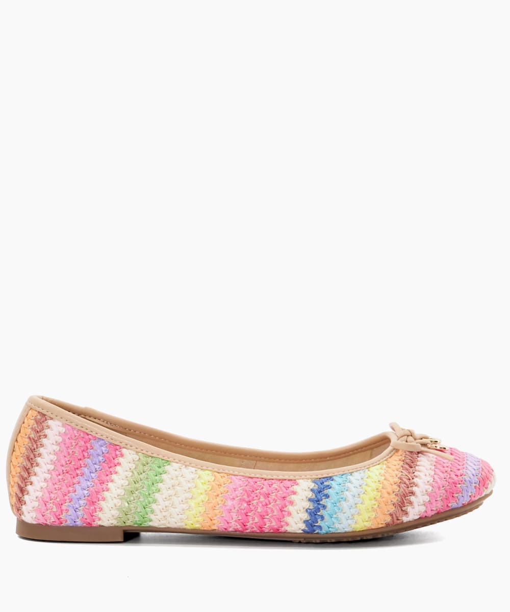 Rainbow ballet flats sales