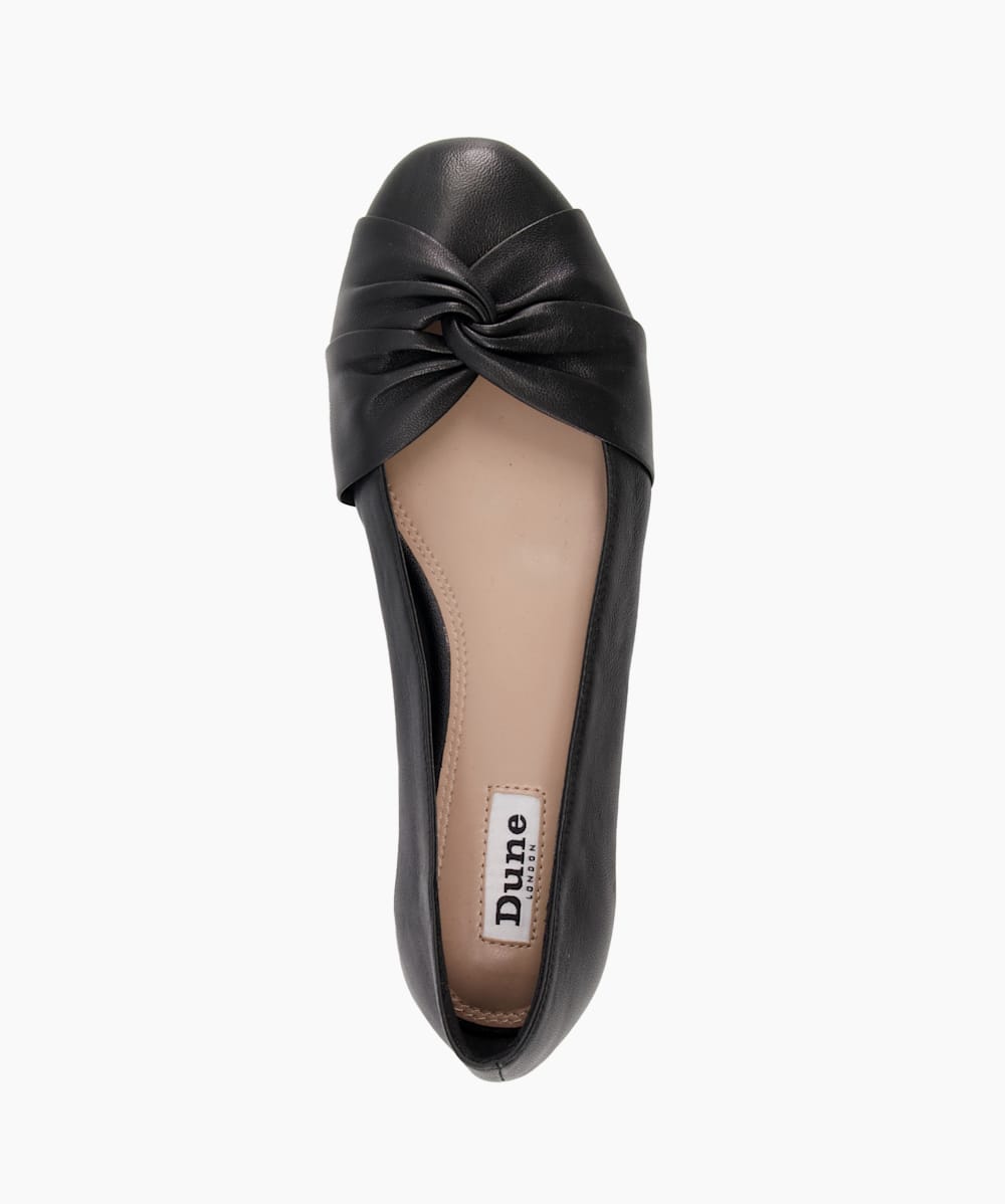 Dune black flats on sale