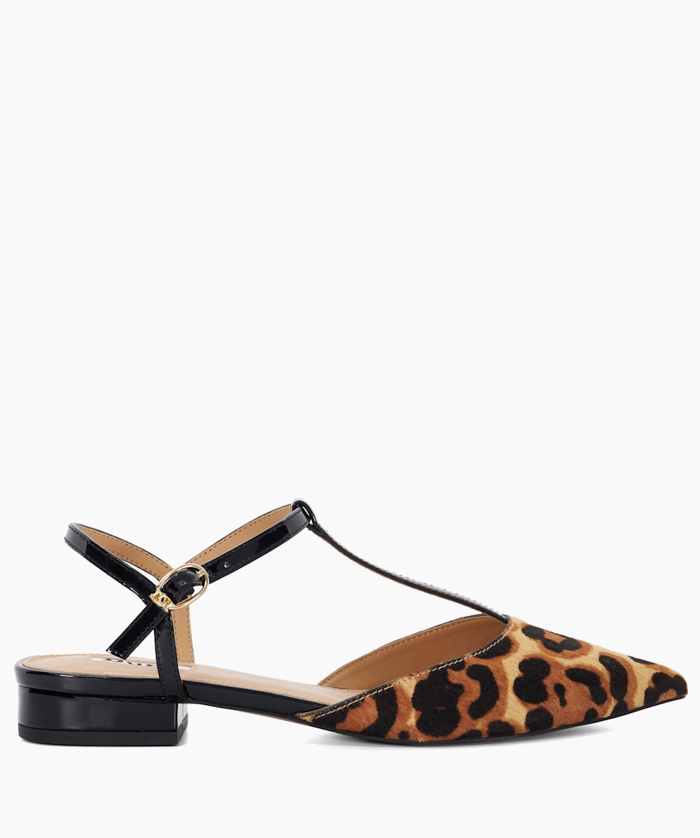 Flat shoes animal print sales