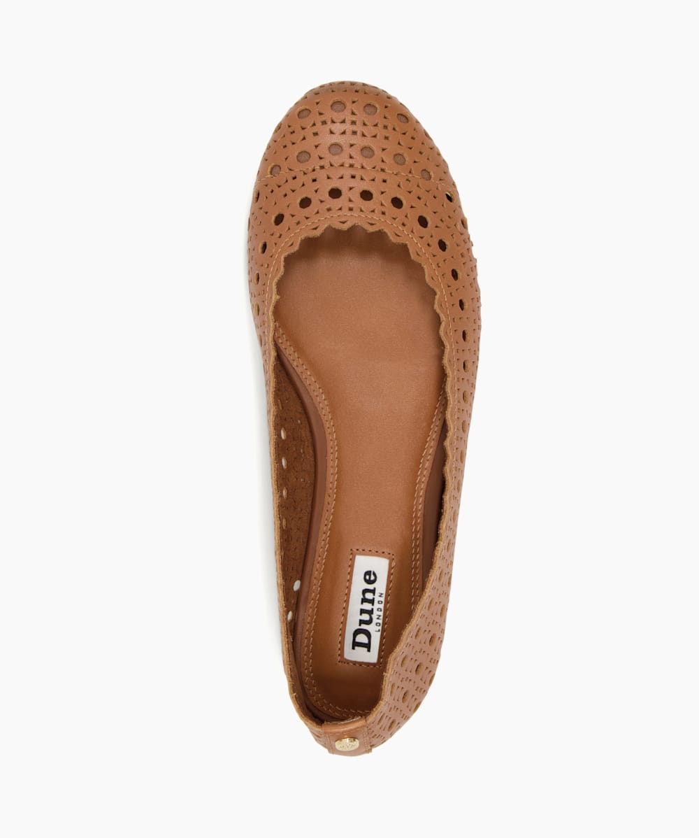 Dune tan flat shoes online