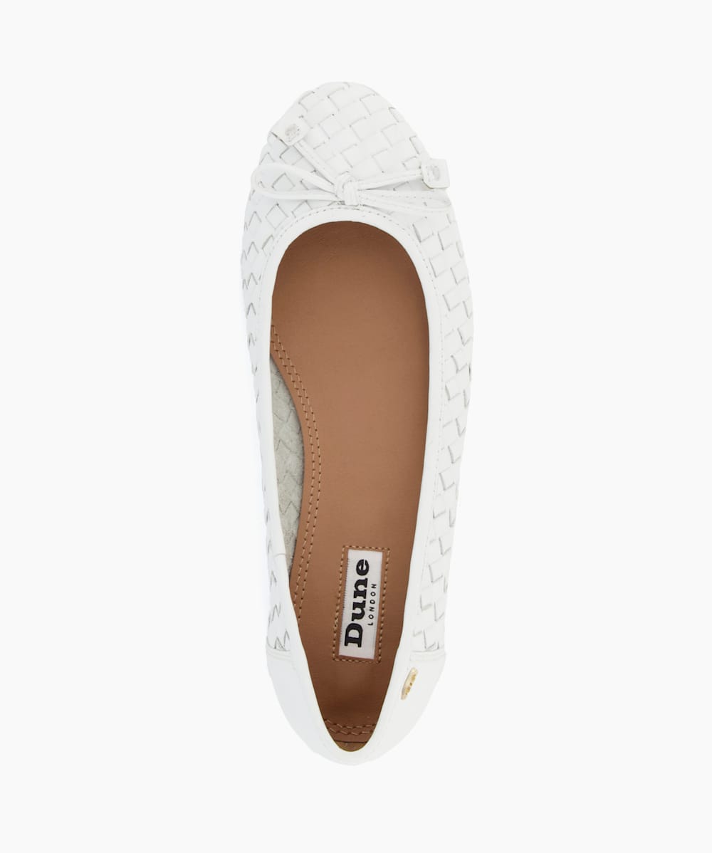 Dune white flat shoes cheap