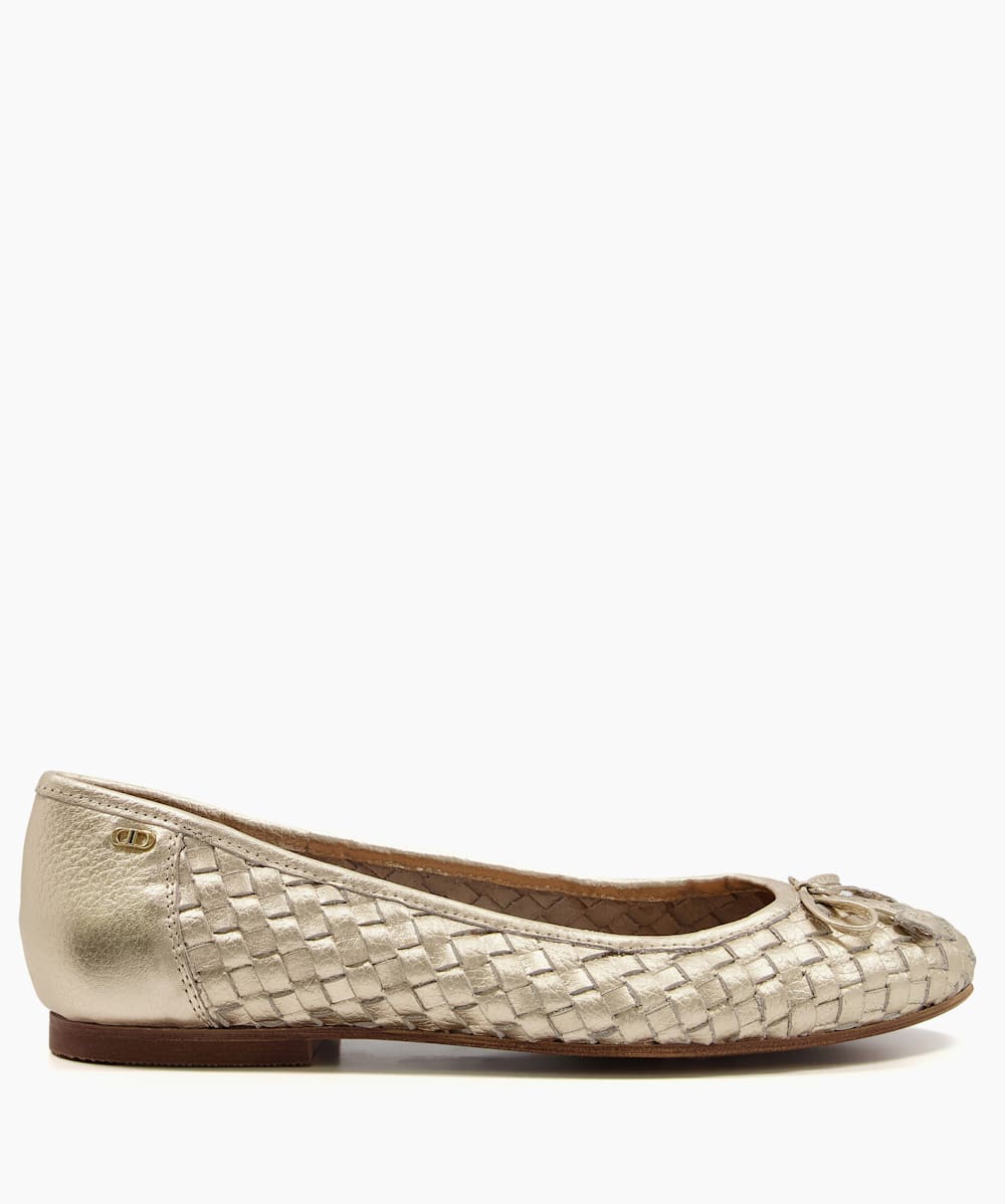 Dune tan flat hot sale shoes