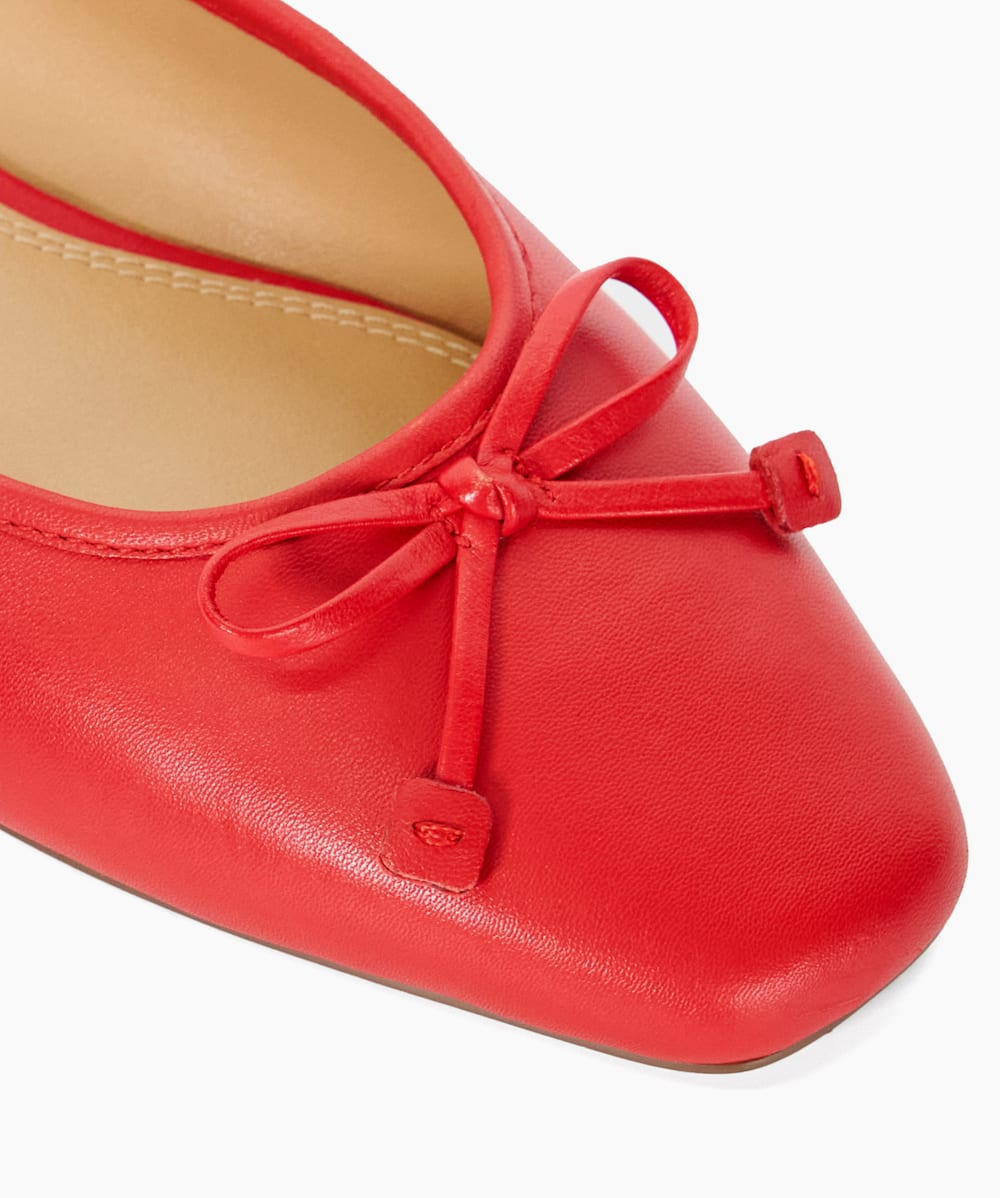 Red mule flats online