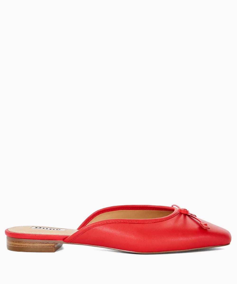 Red flat mules on sale