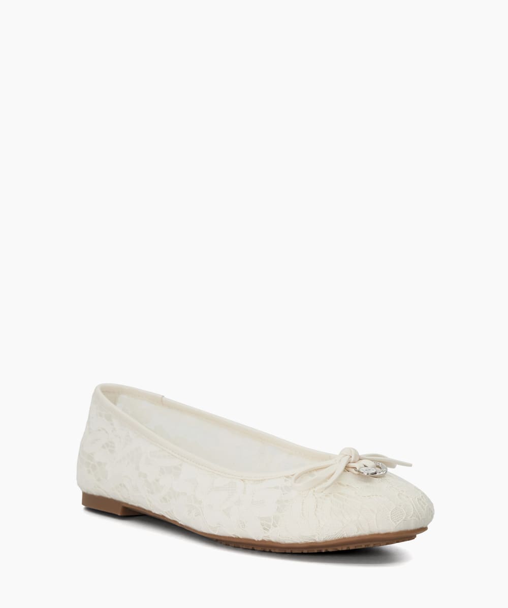 Ivory ballet pumps wedding cheap