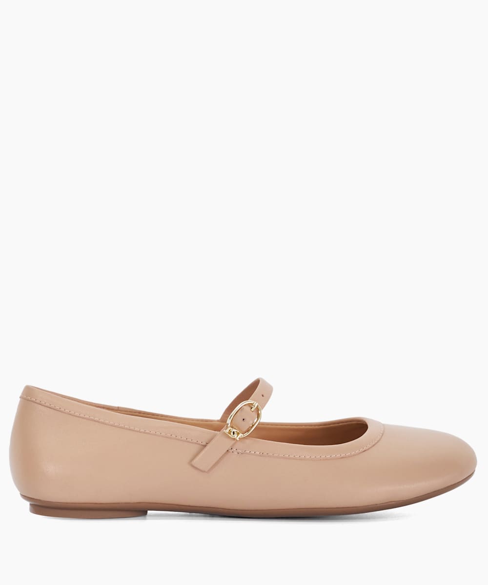 Heida Blush Mary Jane Ballet Flats Dune London