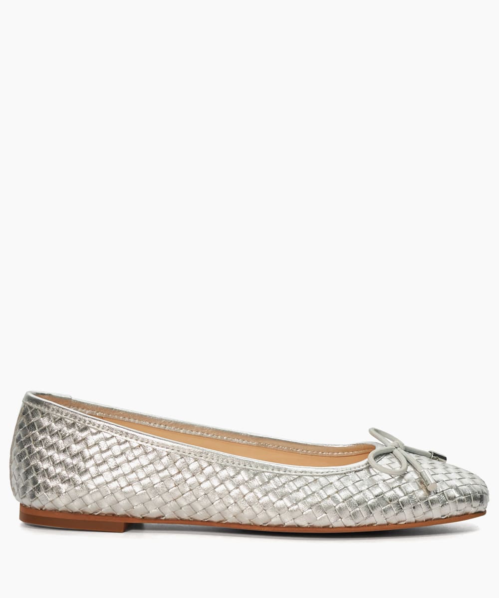 Silver ballet pumps hotsell