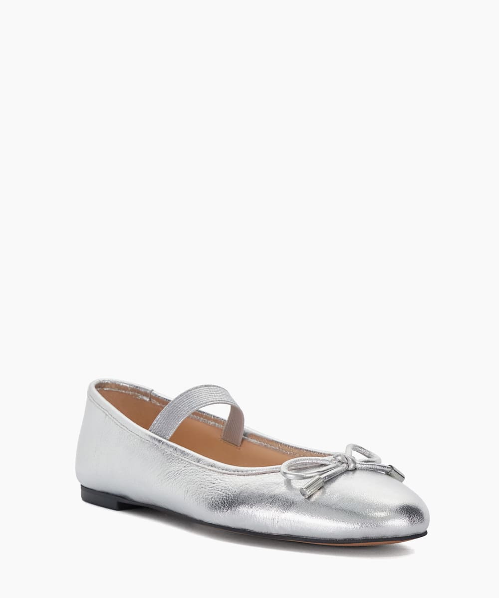 Dune london silver leather shoe sales