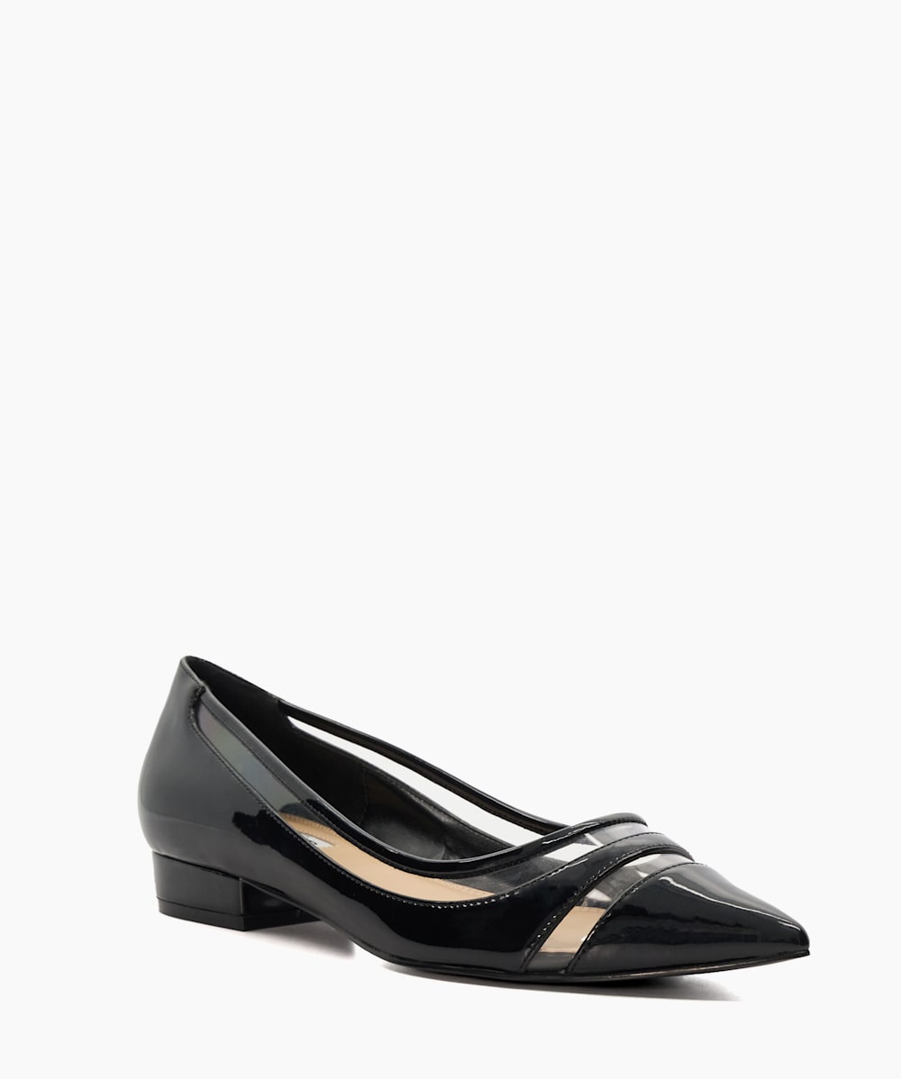Black patent pointed flat shoes outlet