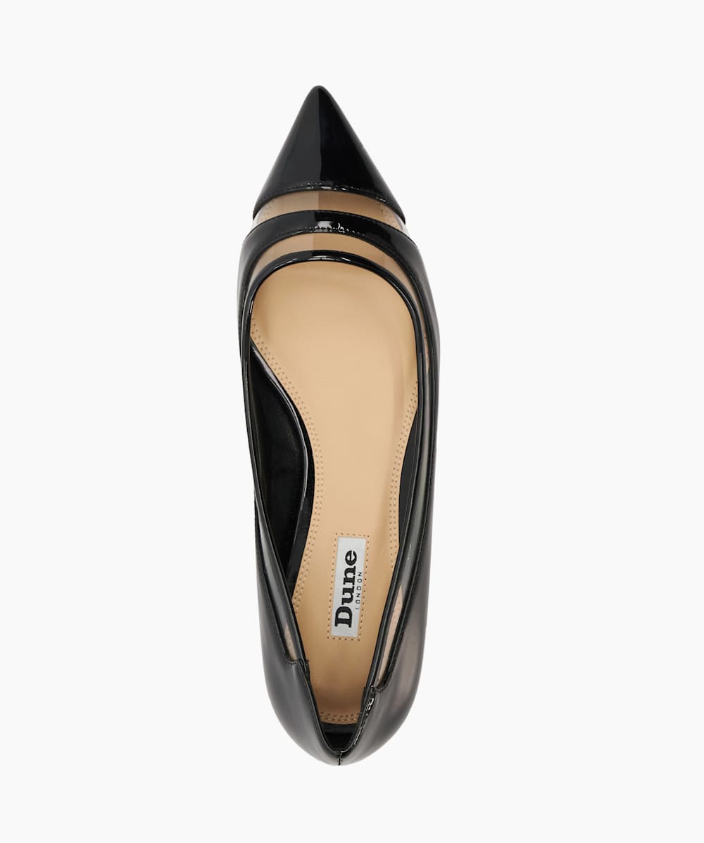 Dune black flat shoes clearance