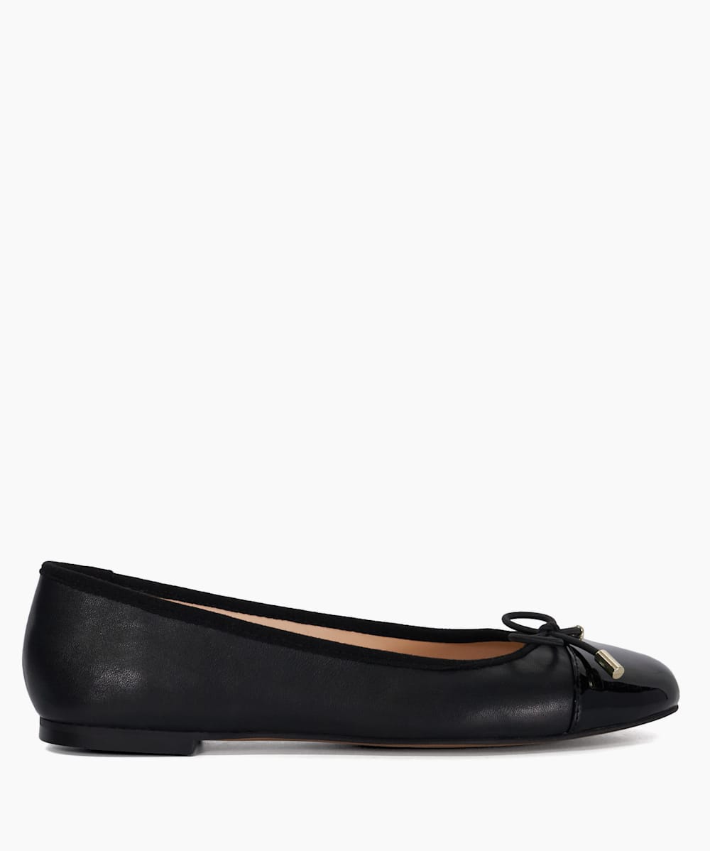 Dune black flat shoes store