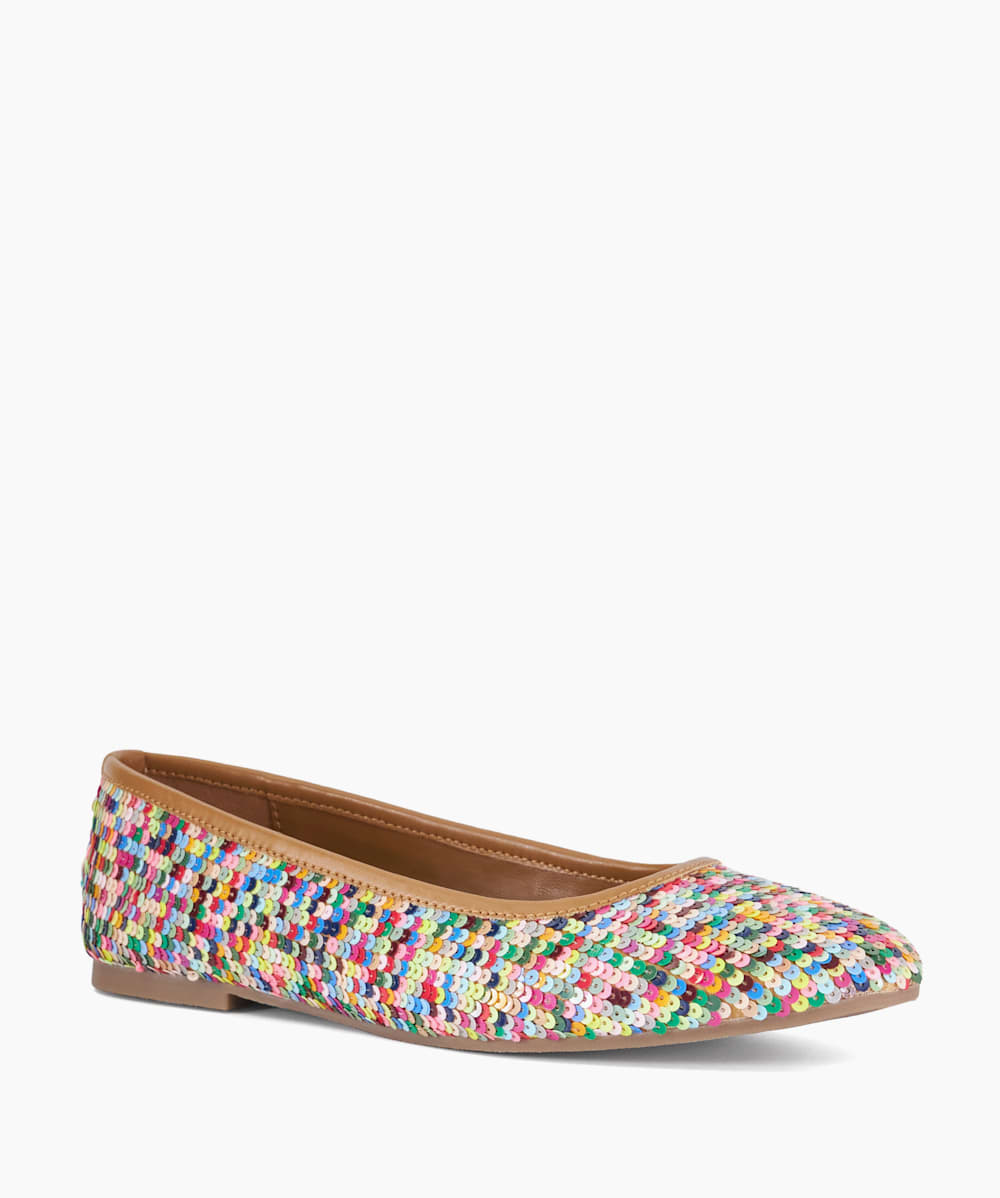 Womens sparkly ballet flats top