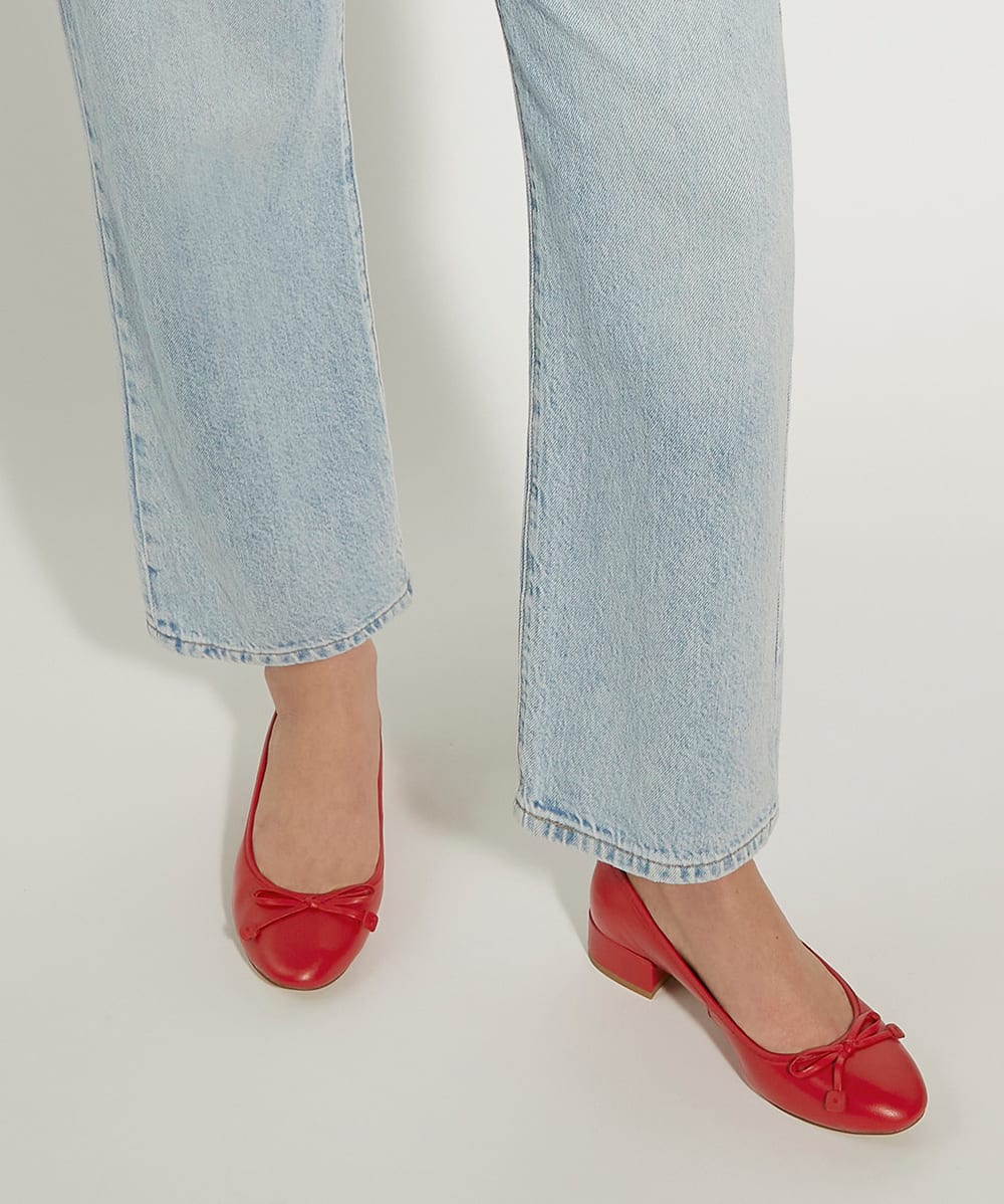 Red ballet heels outlet
