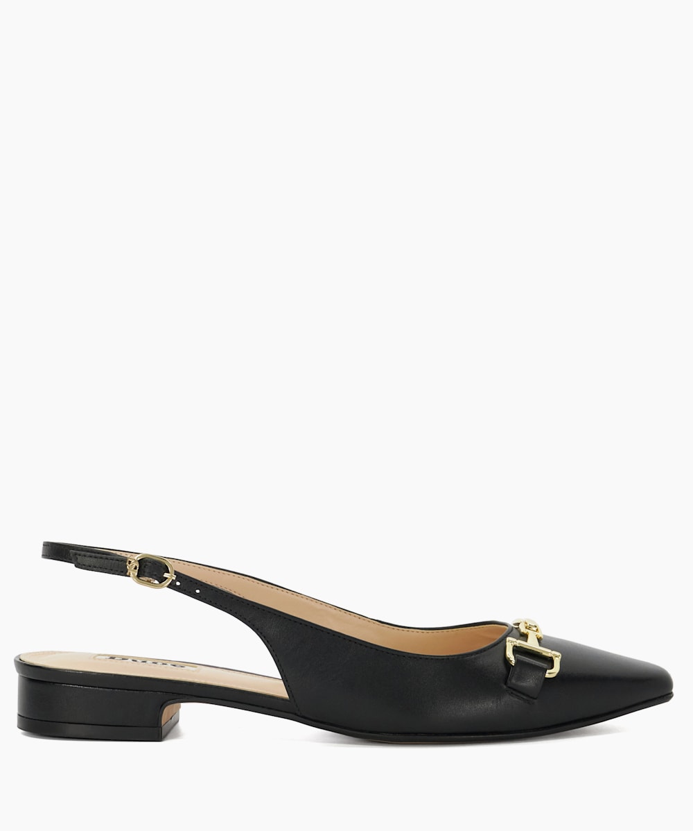 Womens black slingback flats top