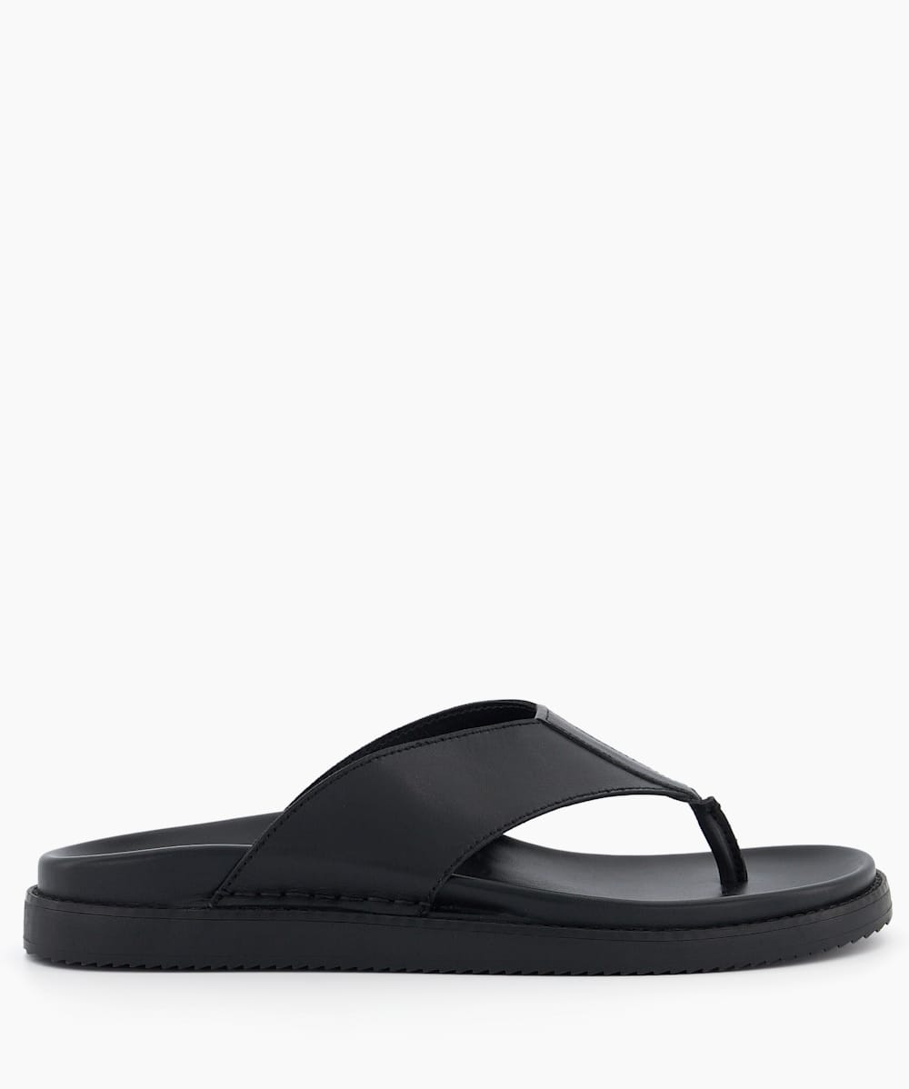 Leather toe post sandals sales