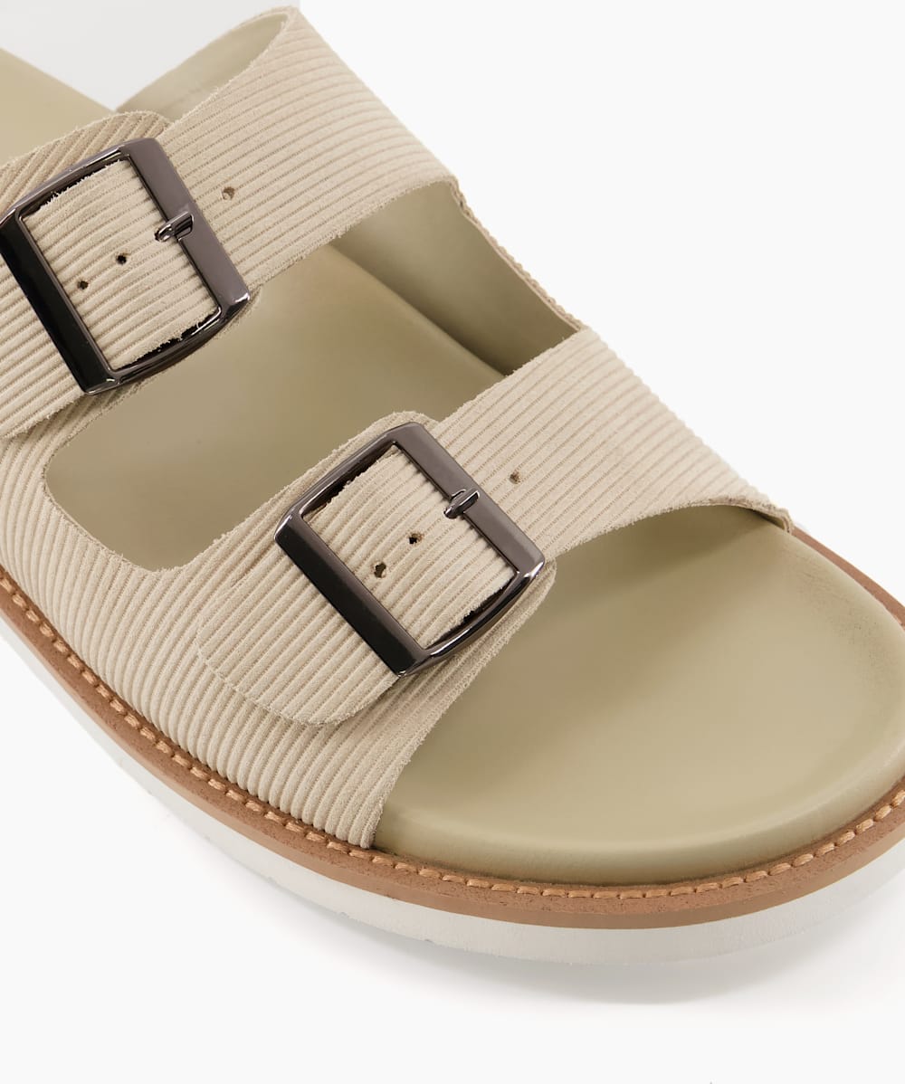 Beige leather sandals store