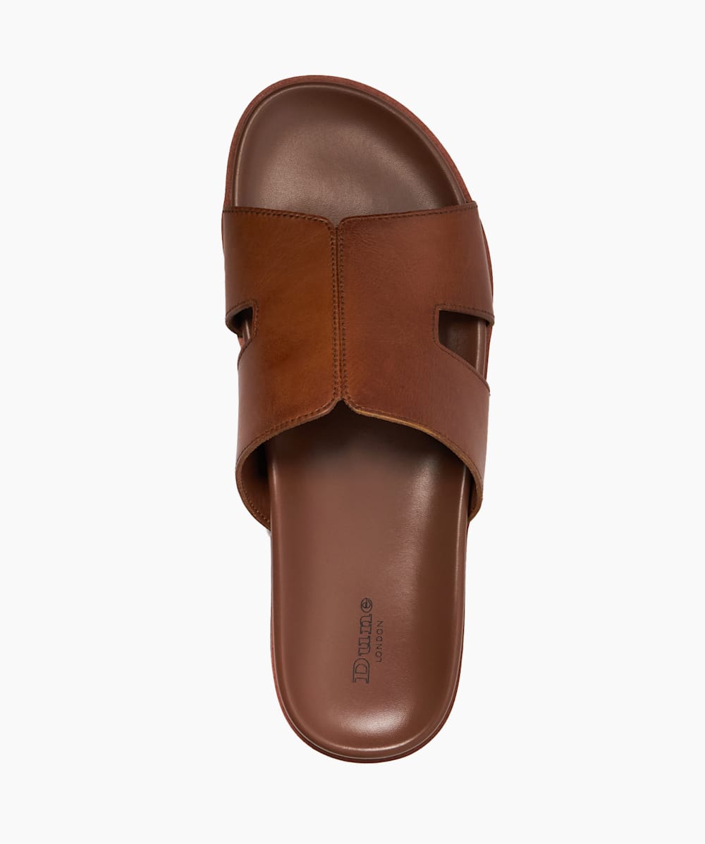 Insight Tan Leather Sandals Dune London