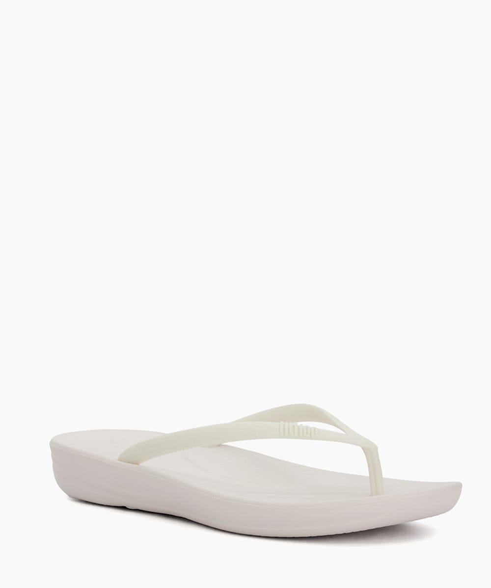 White wedge outlet flip flops