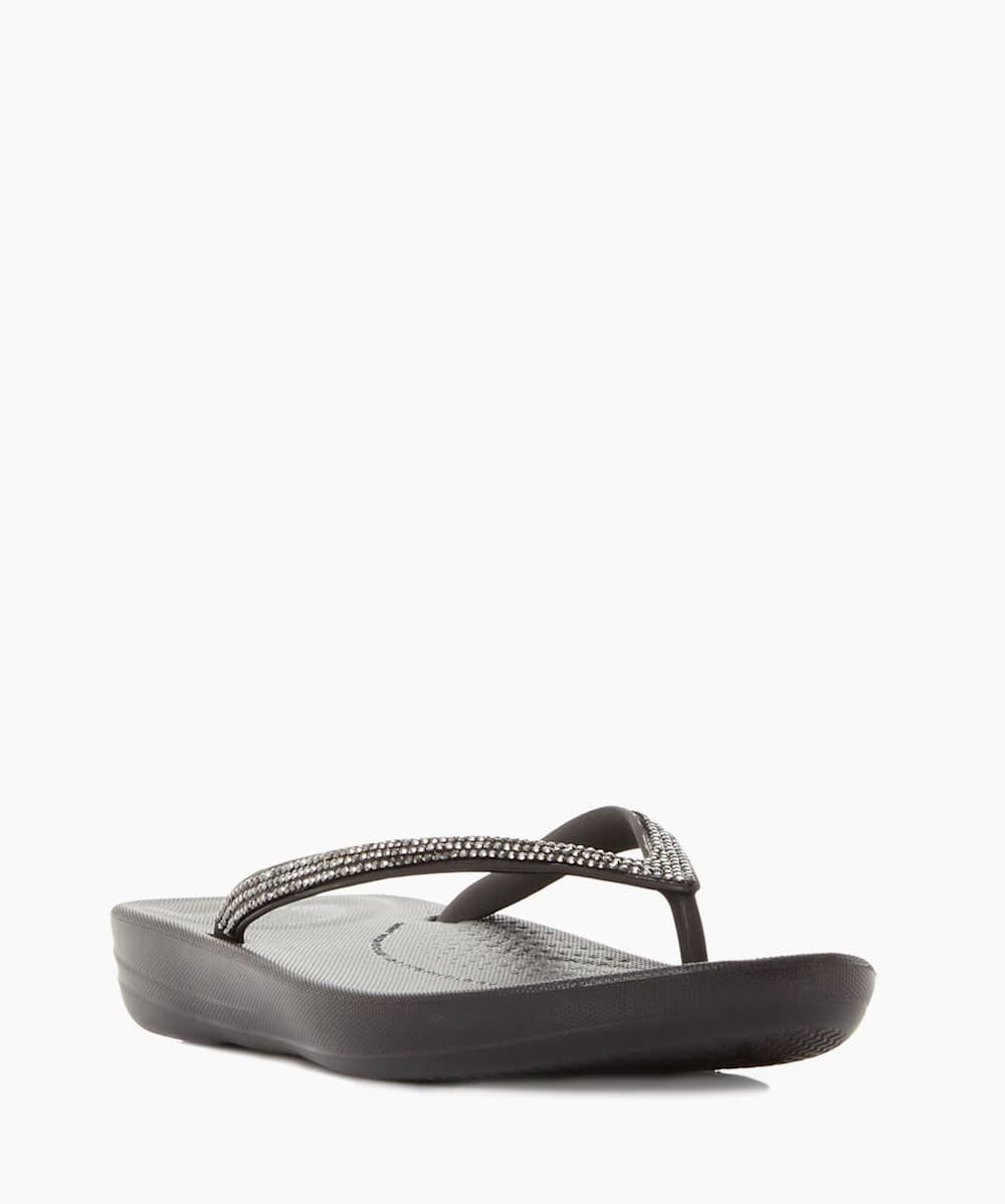 Dune sparkly discount flip flops