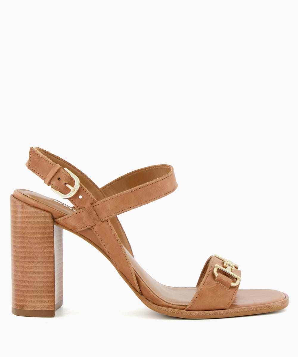 Tan low heel sandals best sale