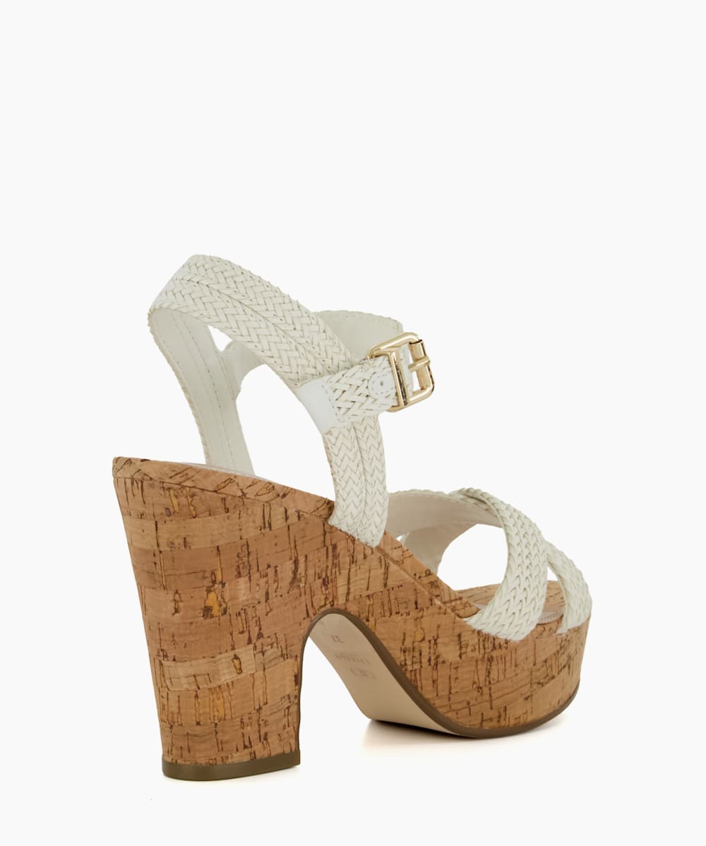 White cork heels on sale