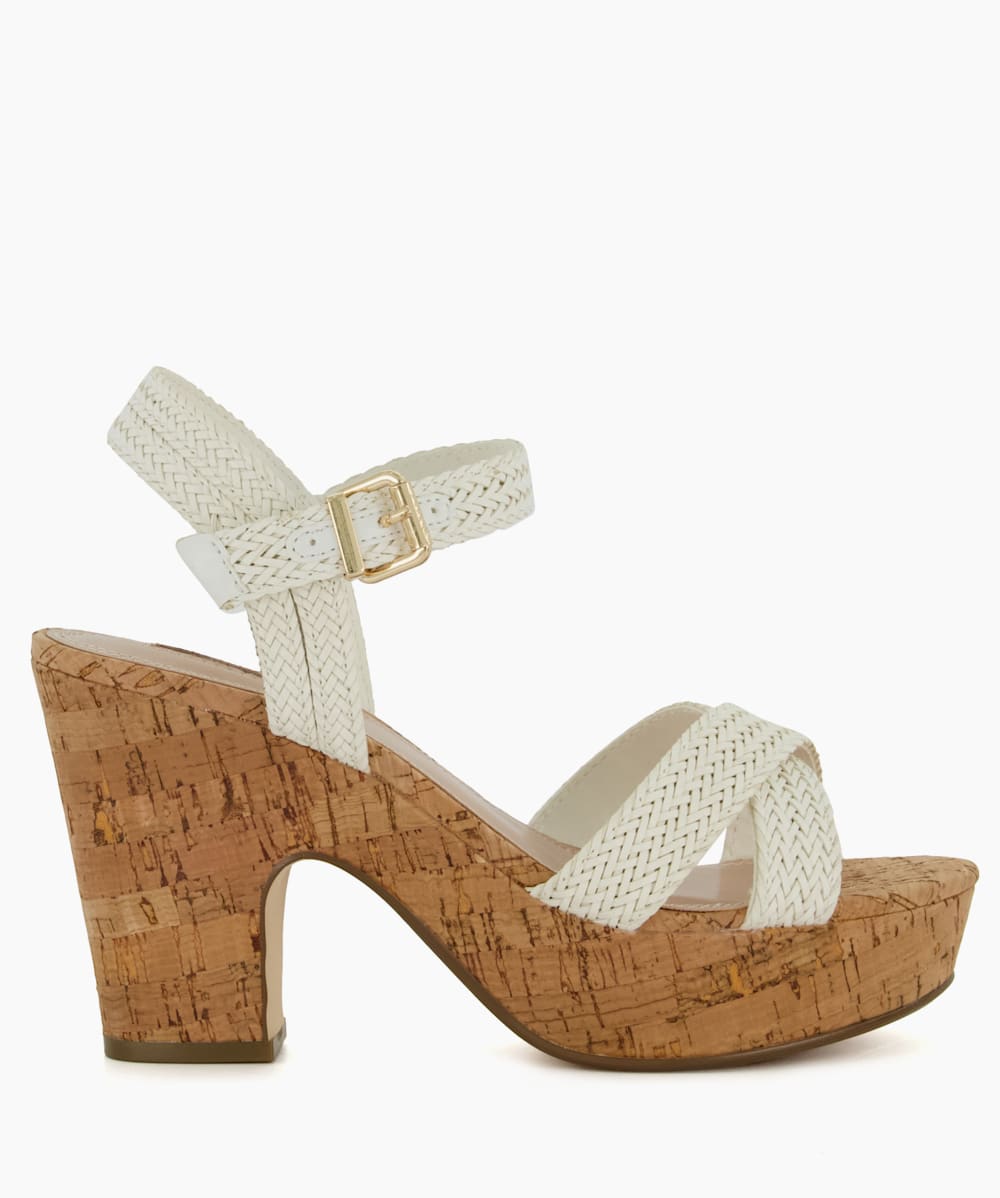 Platform braid sandal deals