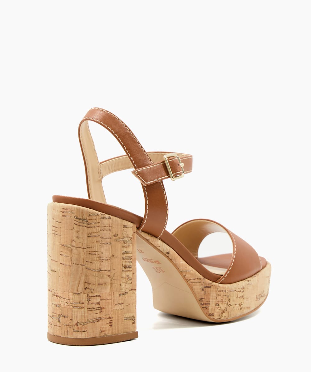 Cork block heel discount sandals