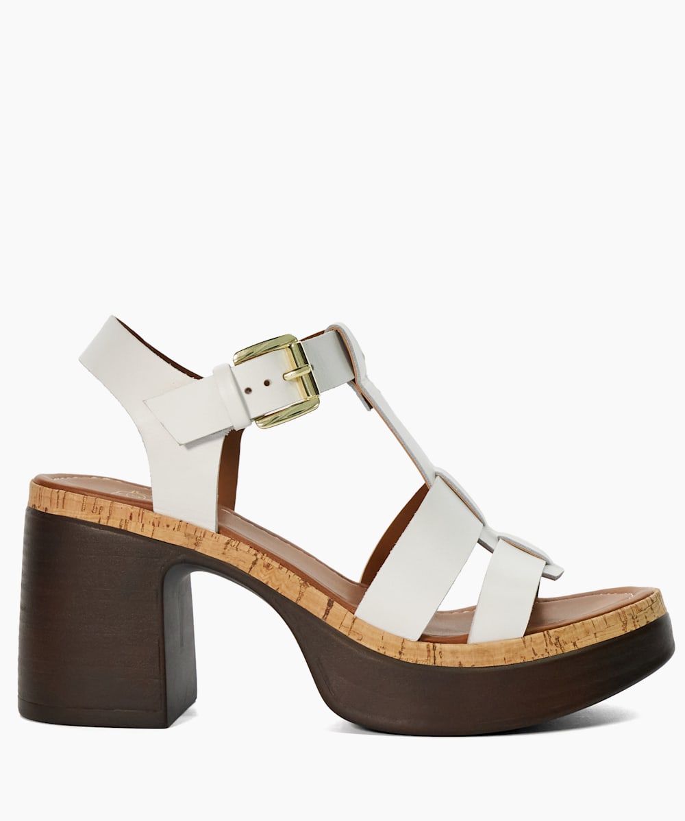 Stacked platform sandals store