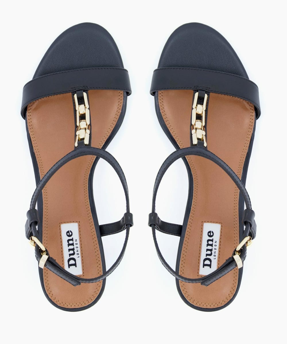 Dune black sandals sale