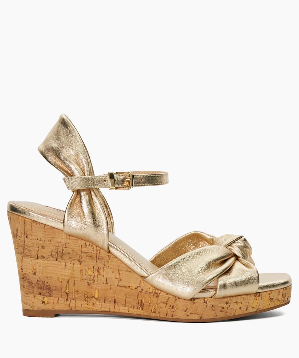 Comfy gold wedges shop