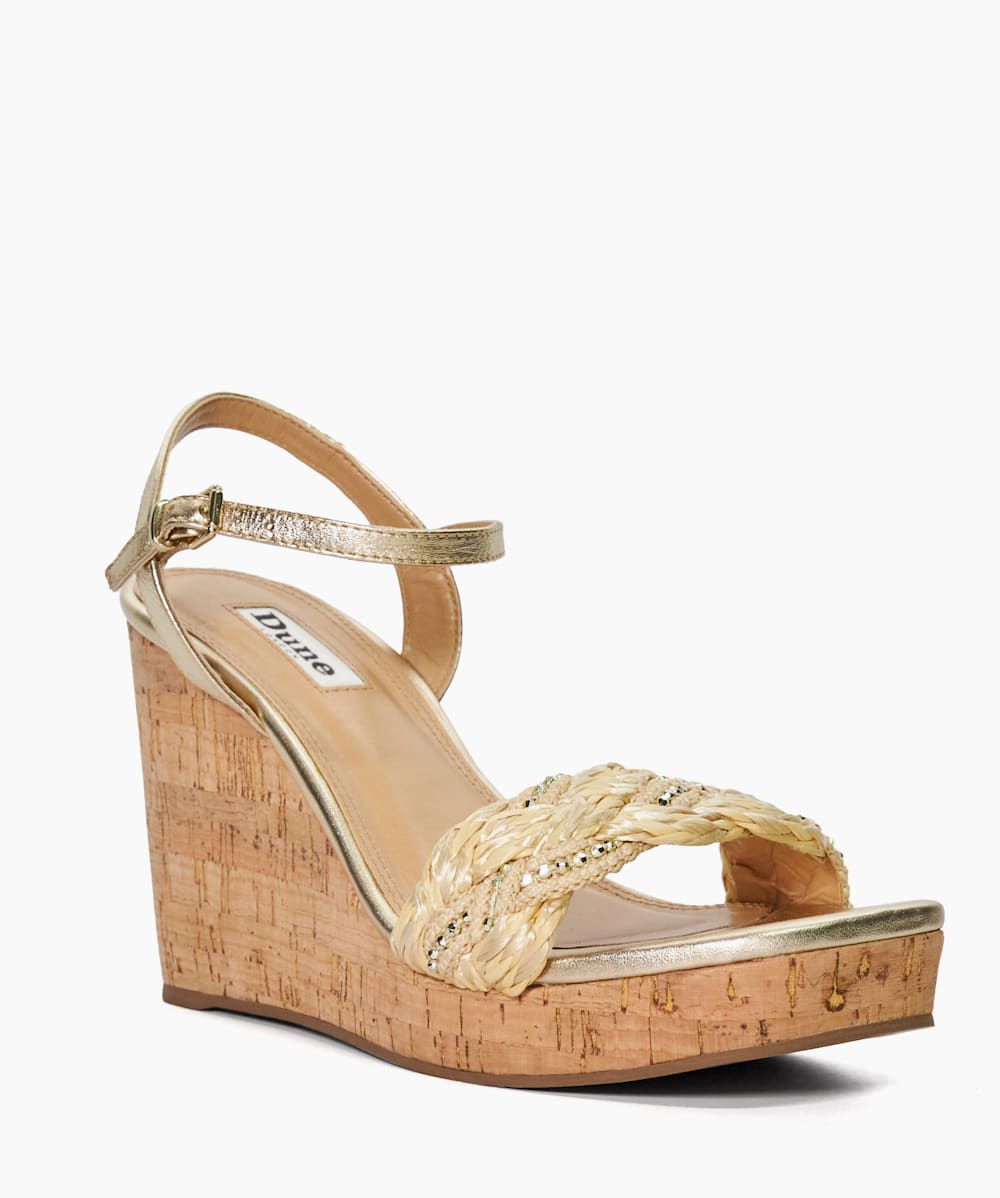 Dune yellow wedges on sale