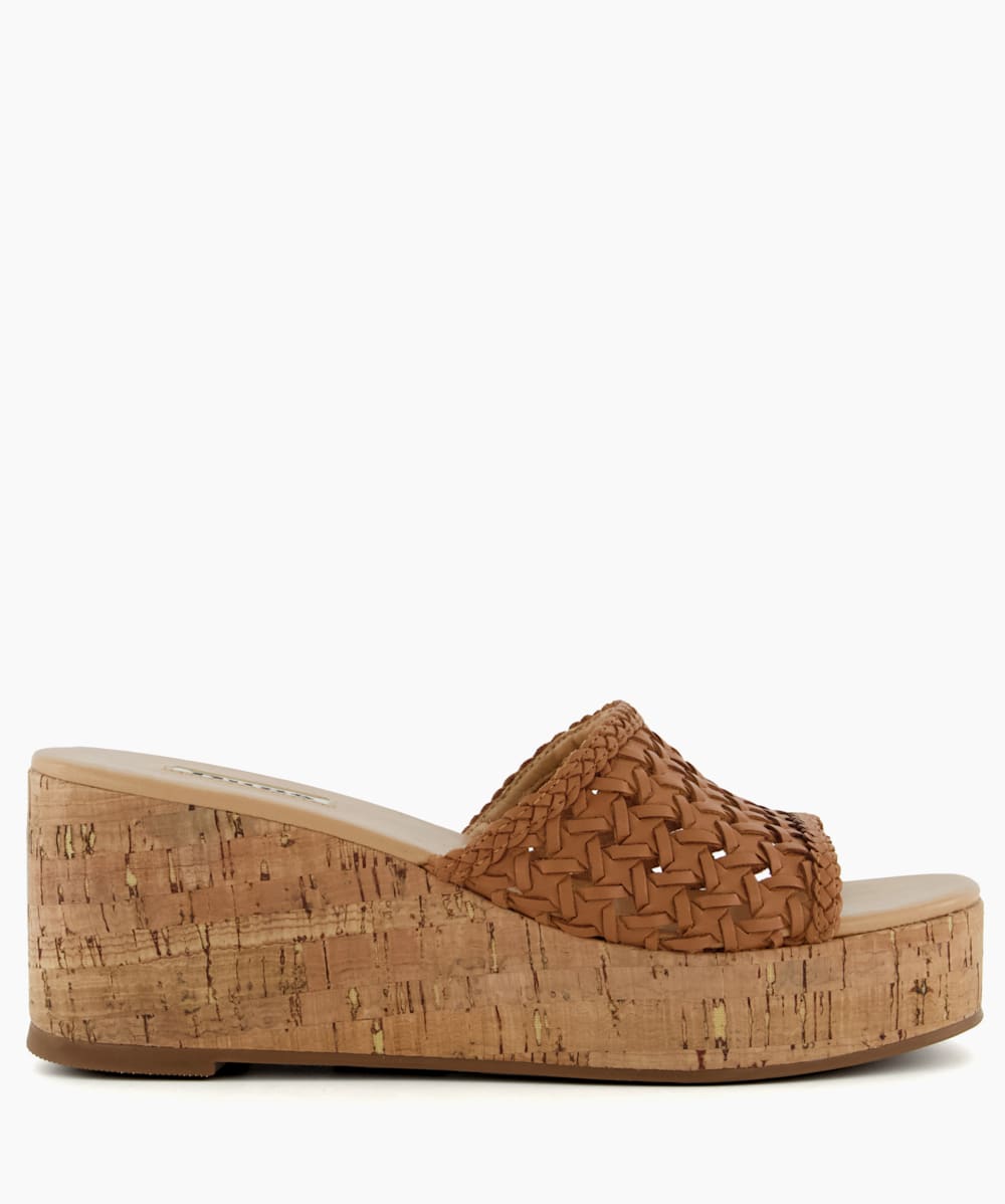 Cork wedge sale slide sandals