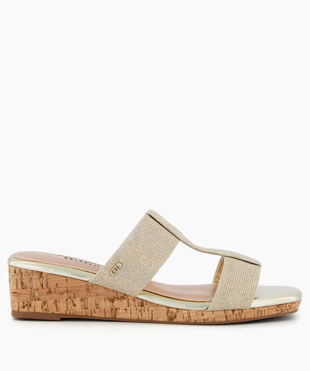 Dune low clearance wedge sandals