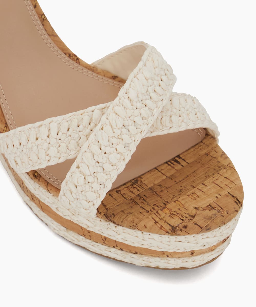 Dune white wedge sandals store