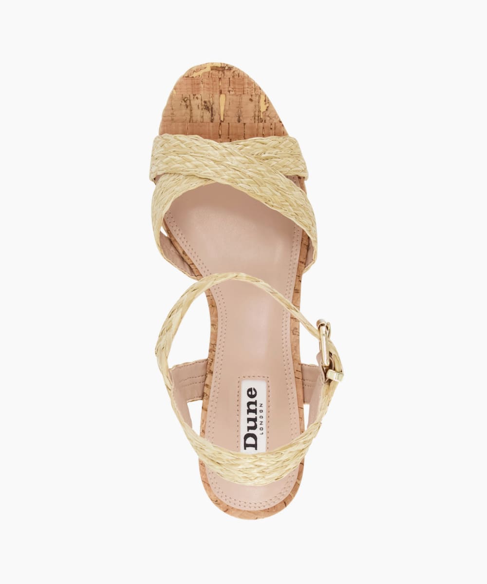 Dune sales cork wedges
