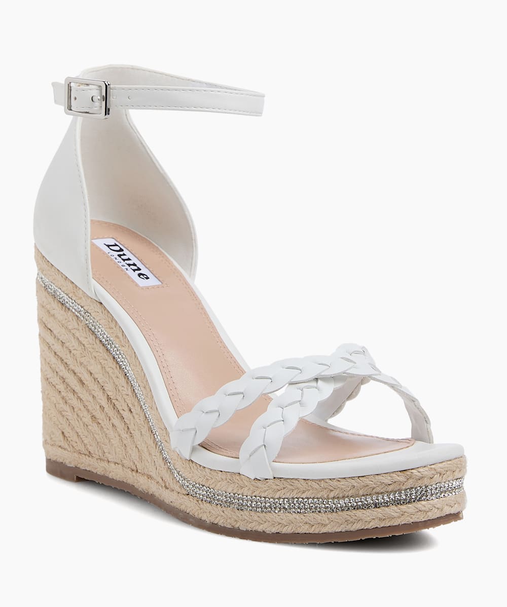 Dune white wedges shop