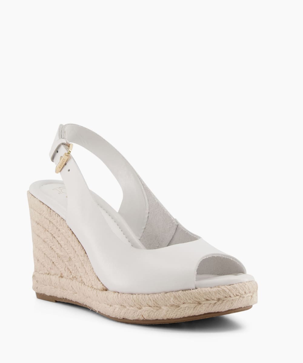 Dune wedges white sales