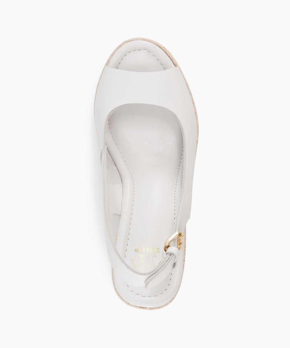 White peep toe hotsell wedges