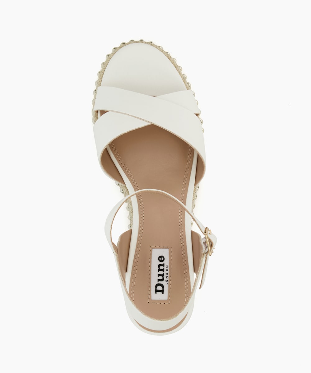 Dune wedges white sales