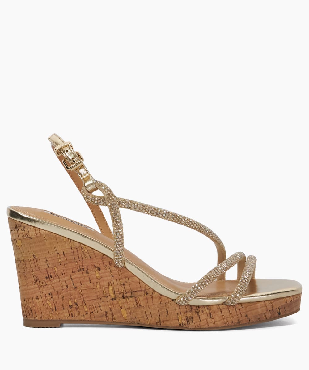Dune ladies wedge sandals top