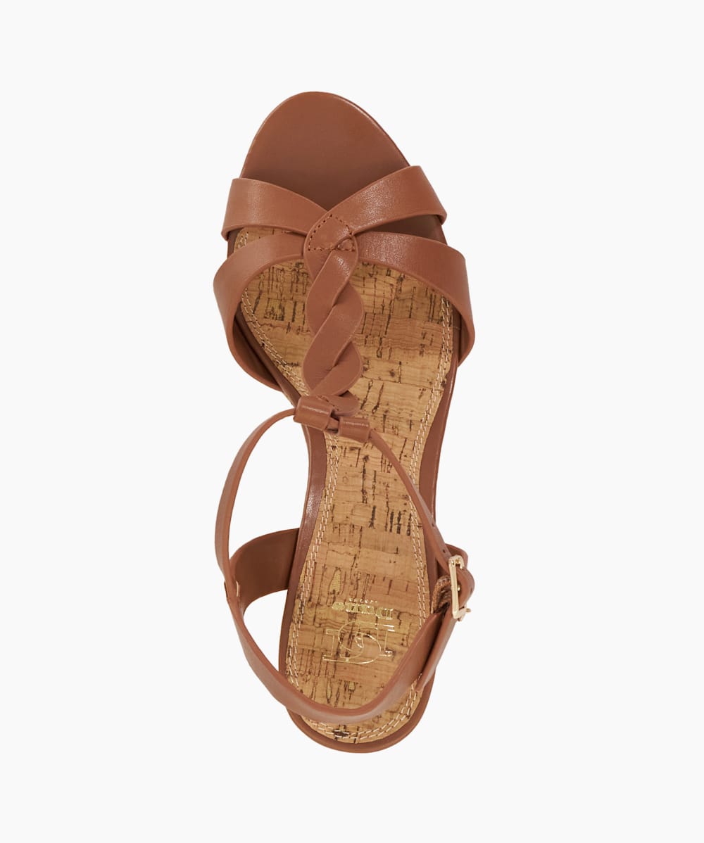 Dune koala wedge heel sandals on sale tan