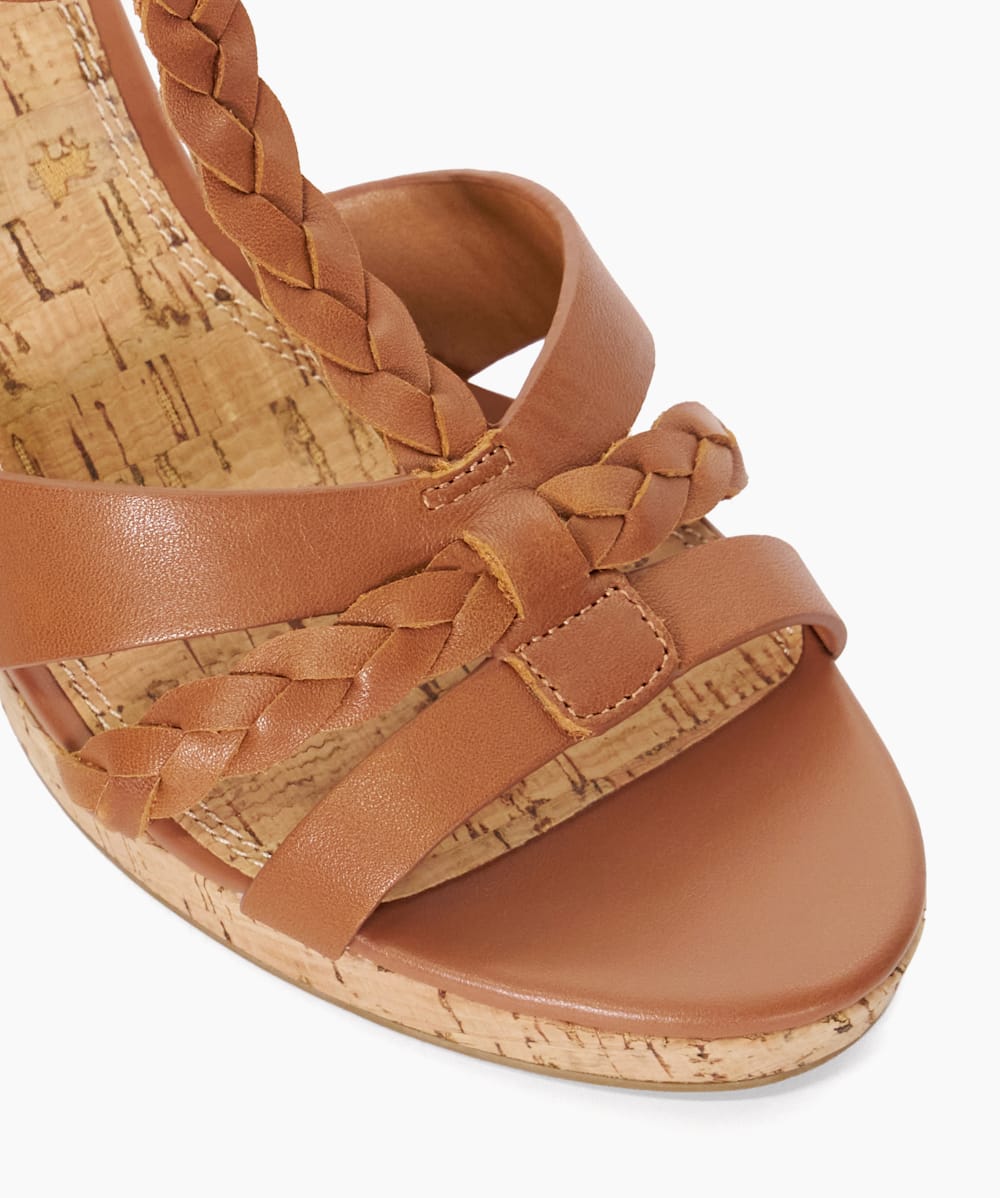 Dune koala wedge heel sandals tan clearance