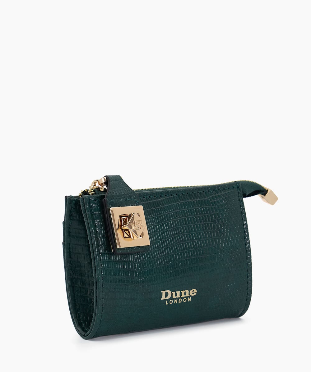Dune kophie top croc effect purse