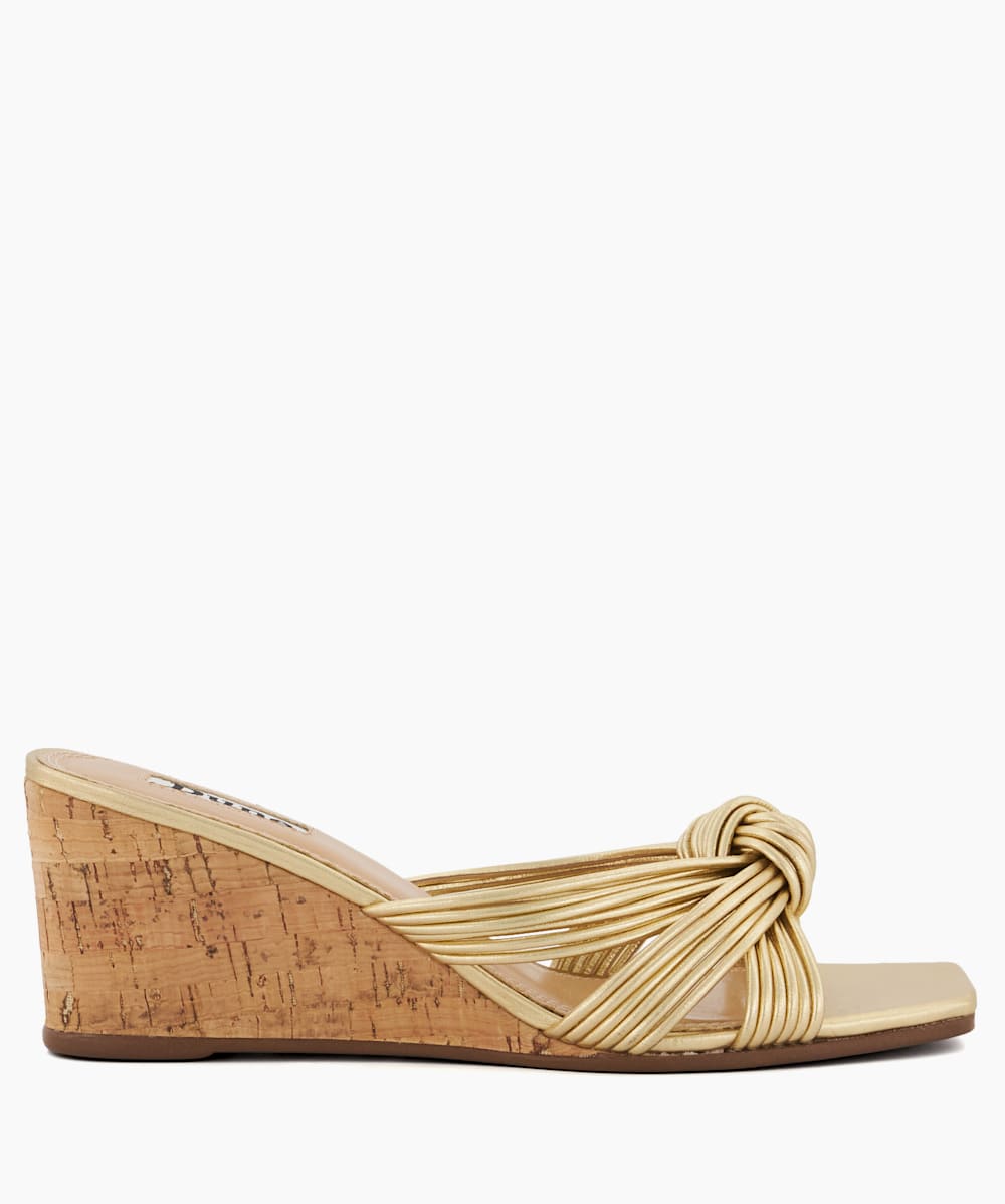 Dune top cork wedges