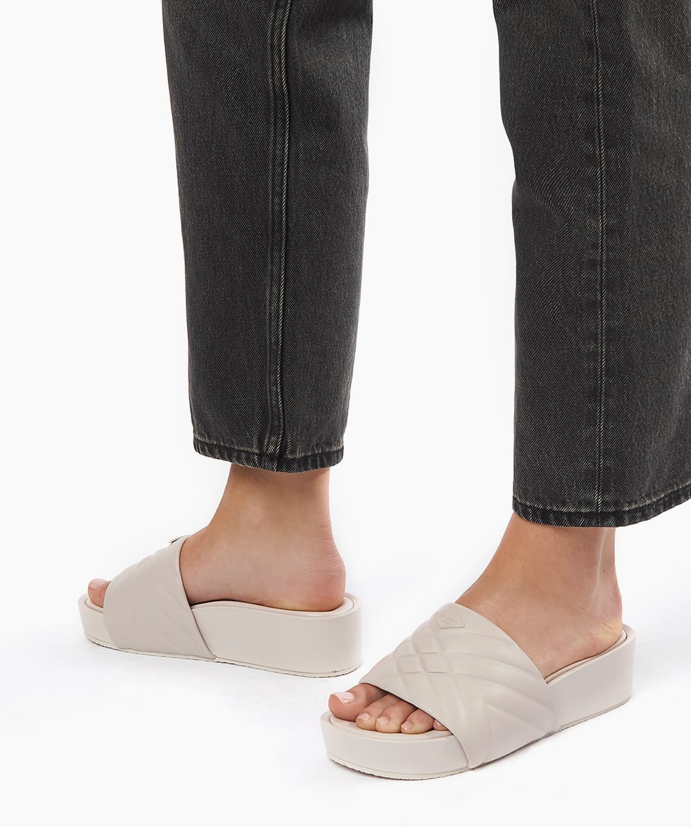 Womens flatform sliders on sale