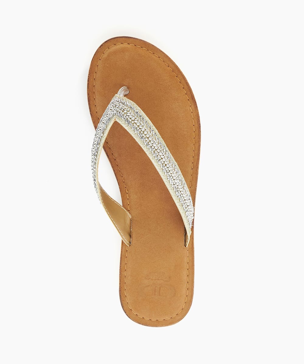Diamante flip flops dune sales