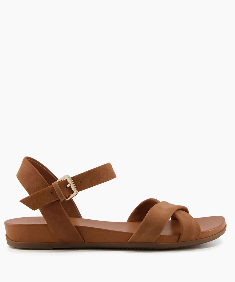 Plain leather sandals best sale