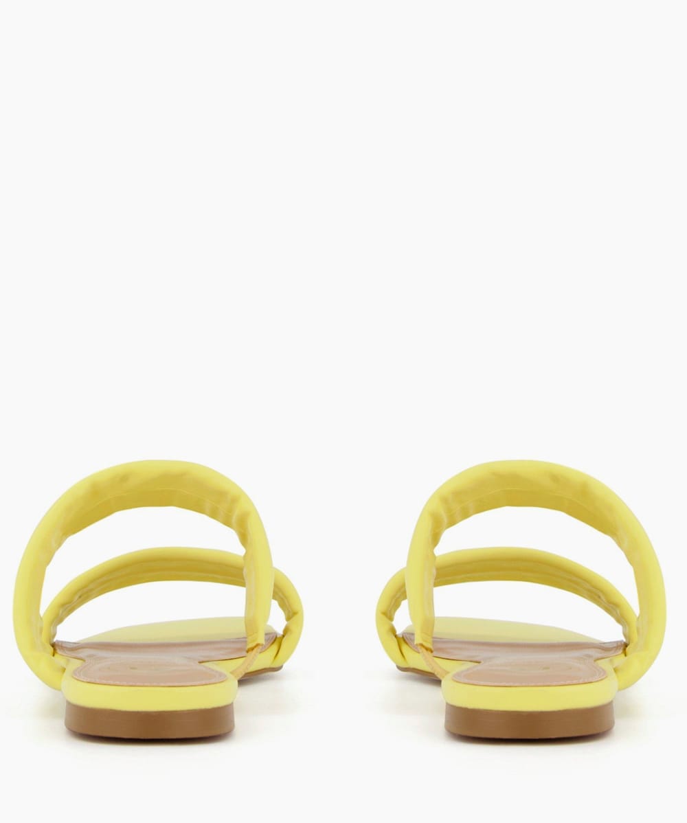 Dune yellow sandals deals